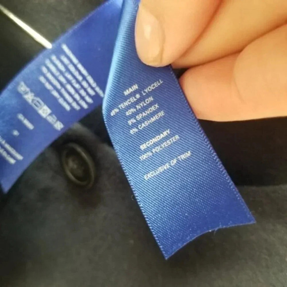 Kit and Ace Collarless Stretch Button Front Traveler Jacket Navy S - Picture 9 of 13